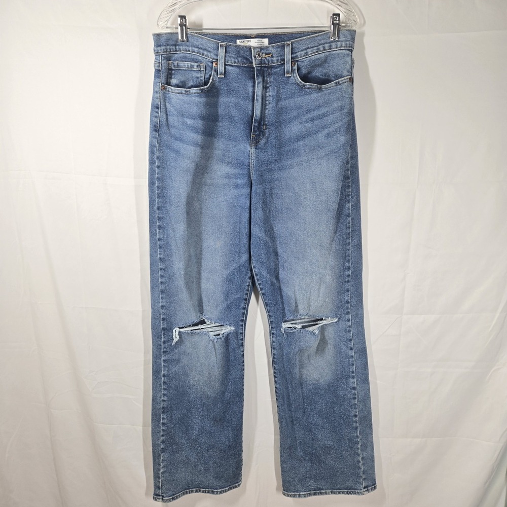 Levis Signature Heritage High-Rise Loose Straight Women's Jeans W31 Sz‎ 12
